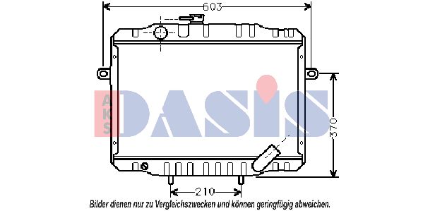 AKS DASIS Радиатор, охлаждение двигателя 140290N